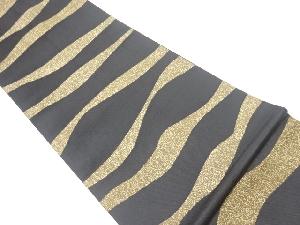 抽象横段模様織出し洒落全通袋帯